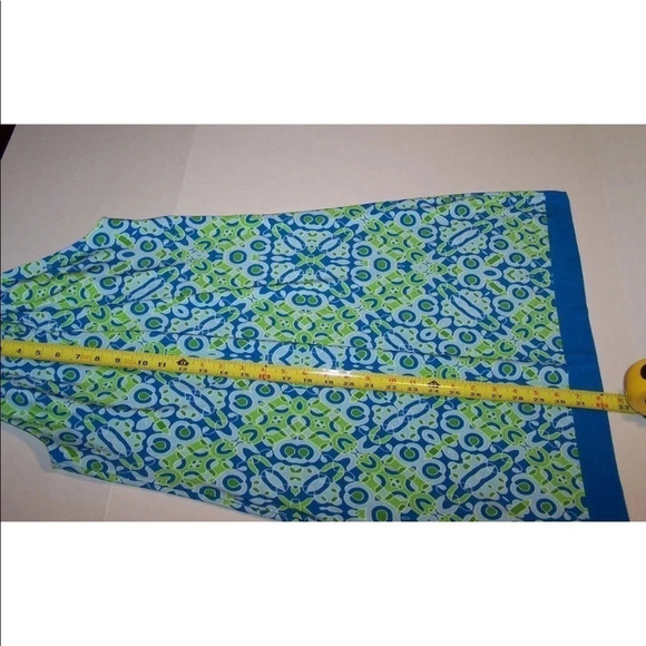 Just TAYLOR sz 6P dress blue/Grn/White sheath - Picture 9 of 9